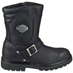 Harley Davidson Boots: Men's Black 95194 Booker Side Zip Boots 11 Harley Davidson Boots: Men's Black 95194 Booker Side Zip Boots -Work Shoe Store harley davidson d95194 t 01 5