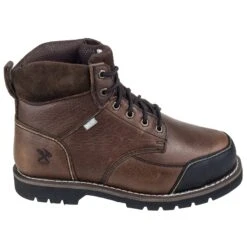 Iron Age Boots: Men's Brown IA0163 Steel Toe Internal Met Guard Work Boots -Work Shoe Store ia0163 2
