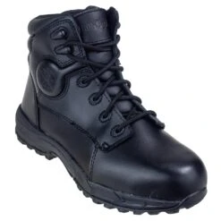 Iron Age Boots: Men's Black Steel Toe Leather Work Boots IA5150