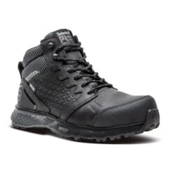 Timberland Pro Boots: Women's A21QA Black Grey Reaxion Composite Toe Waterproof Hiker -Work Shoe Store image a21qablk 550 550