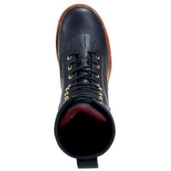 Chippewa Boots: Men's Steel Toe EH 73020 Black Logger Boots -Work Shoe Store image 45187