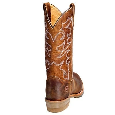 Double H Boots: Men's USA-Made DH1552 Brown Cowboy Boots 7 Double H Boots: Men's USA-Made DH1552 Brown Cowboy Boots - Image 5