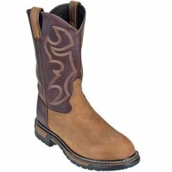 Rocky Boots: Men's Round Toe Slip-Resistant Cowboy Boots 2732 -Work Shoe Store image 50651