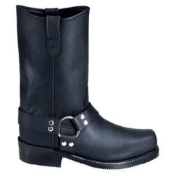 Double H Boots: Men's 4008 Black 10-Inch USA-Made Harness Work Boots