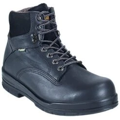 Wolverine Boots: Men's Black 3123 DuraShock Slip-Resistant Work Boots -Work Shoe Store image 54094