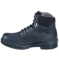 Wolverine Boots: Men's Black 3123 DuraShock Slip-Resistant Work Boots -Work Shoe Store image 54098