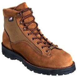 Danner Boots: Men's Brown 33000 USA-Made Waterproof Slip-Resistant Light II Boots -Work Shoe Store image 64933
