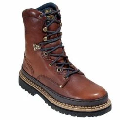 Georgia Boots: Men's Brown G8274 8 Inch Slip Resistant Work Boots -Work Shoe Store image 65630