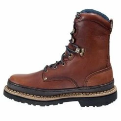 Georgia Boots: Men's Brown G8274 8 Inch Slip Resistant Work Boots -Work Shoe Store image 65634