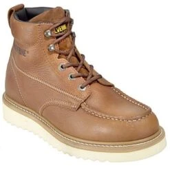 Wolverine Boots: Men's 8289 Steel Toe Wedge Sole Moc Toe Boots -Work Shoe Store image 81633