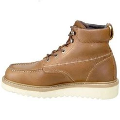 Wolverine Boots: Men's 8289 Steel Toe Wedge Sole Moc Toe Boots -Work Shoe Store image 81637