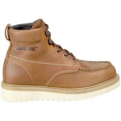 Wolverine Boots: Men's 8289 Steel Toe Wedge Sole Moc Toe Boots