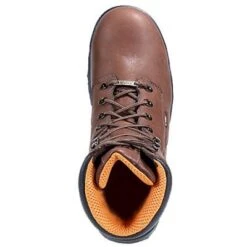 Timberland PRO Boots: Men's TiTAN 47019 Brown Waterproof Alloy Toe EH Boots -Work Shoe Store image 82694