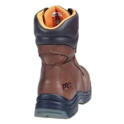Timberland PRO Boots: Men's TiTAN 47019 Brown Waterproof Alloy Toe EH Boots -Work Shoe Store image 82695