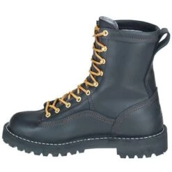 Danner Boots: Men's Black 14100 USA-Made Waterproof Rain Forest Boots -Work Shoe Store image 82956