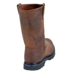 Caterpillar Boots: Men's Brown Revolver Slip-On 72191 Wellington Slip-Resistant Boots -Work Shoe Store image 85168