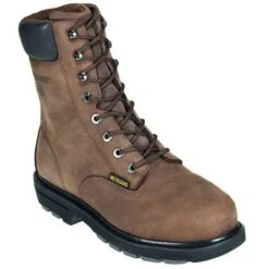Wolverine Boots: Men's McKay 5680 8 Inch Met Guard Steel Toe Boots -Work Shoe Store image 88154
