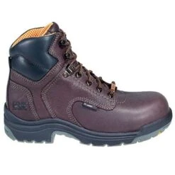 Timberland PRO Boots: Women's TiTAN 53359 Brown Alloy Toe Waterproof EH Boots