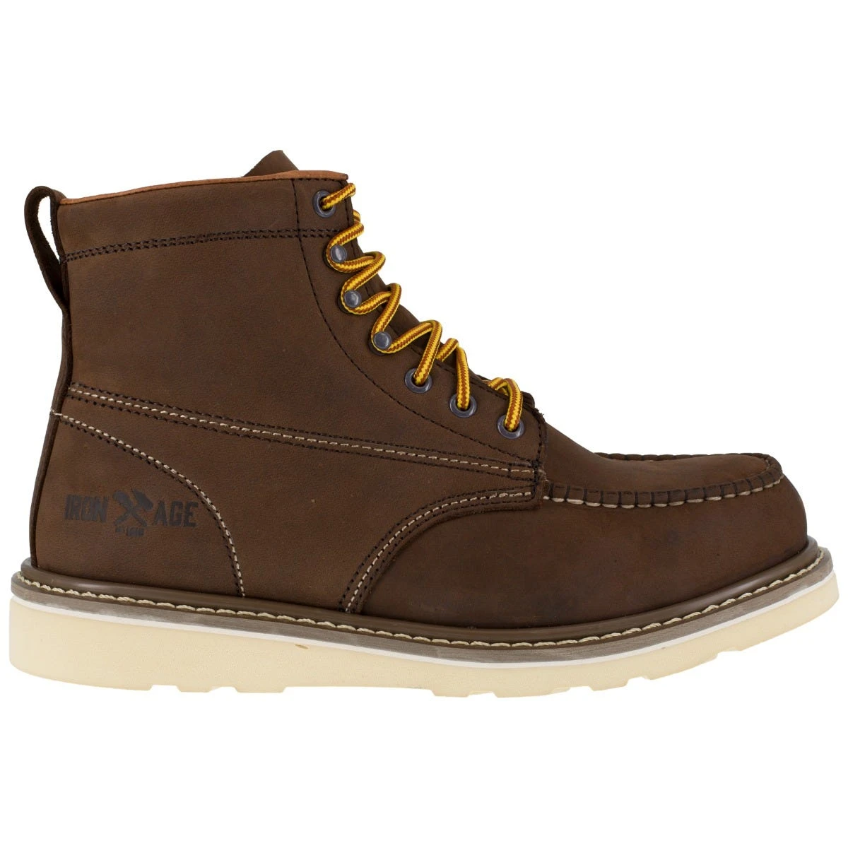 Iron Age Boot: Men's IA5061 Tan Reinforcer Steel Toe EH Wedge Boot 4 Iron Age Boot: Men's IA5061 Tan Reinforcer Steel Toe EH Wedge Boot - Image 2