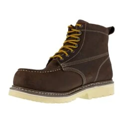 Iron Age Boot: Men's IA5062 Brown 6" Solidifier Composite Toe Waterproof EH Work Boot -Work Shoe Store iron age ia5062 solidifier 03