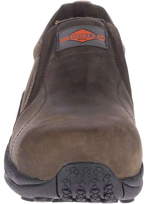 Merrell Shoes: Men's J099319 Brown Jungle Moc Composite Toe Slip Resistant Slip On Work Shoe 6 Merrell Shoes: Men's J099319 Brown Jungle Moc Composite Toe Slip Resistant Slip On Work Shoe - Image 4