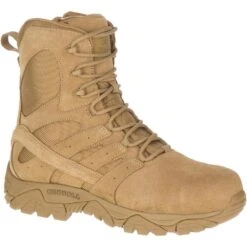 Merrell Boots: Unisex J099371 Tan Moab 2 Defense Composite Toe Side Zip Tactical Work Boot 13 Merrell Boots: Unisex J099371 Tan Moab 2 Defense Composite Toe Side Zip Tactical Work Boot -Work Shoe Store j099371