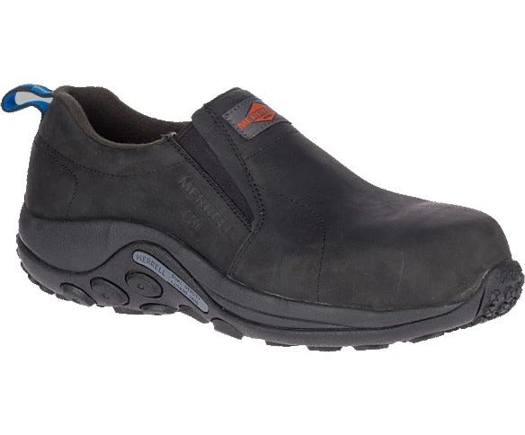 Merrell Shoes: Men's J099379 Black Jungle Moc Composite Toe Slip Resistant SD Slip On Work Shoe 4 Merrell Shoes: Men's J099379 Black Jungle Moc Composite Toe Slip Resistant SD Slip On Work Shoe - Image 2