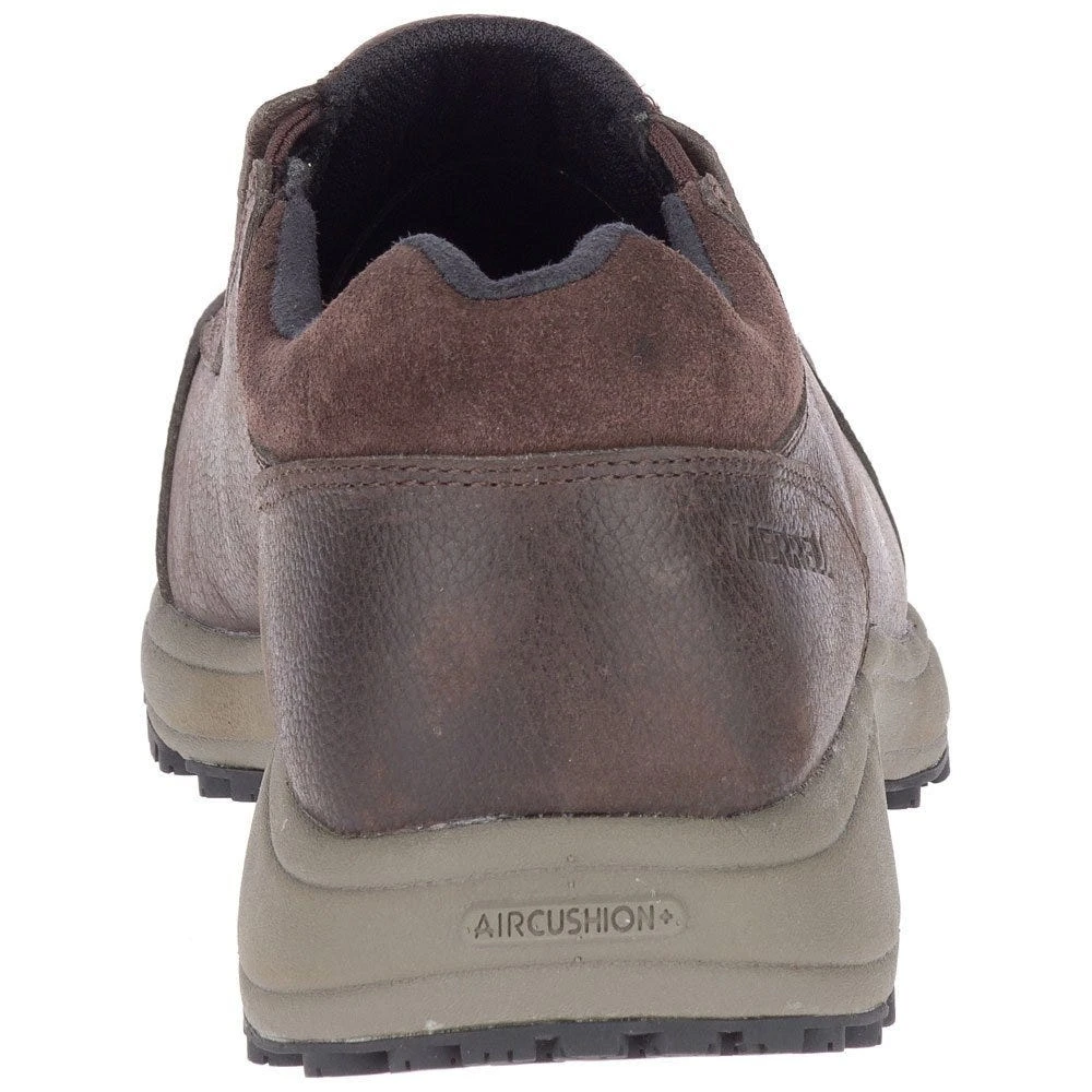Merrell Shoes: Men's J20995 Brown Sutton Moc Steel Toe Slip Resistant Slip On Work Shoe 4 Merrell Shoes: Men's J20995 Brown Sutton Moc Steel Toe Slip Resistant Slip On Work Shoe - Image 2