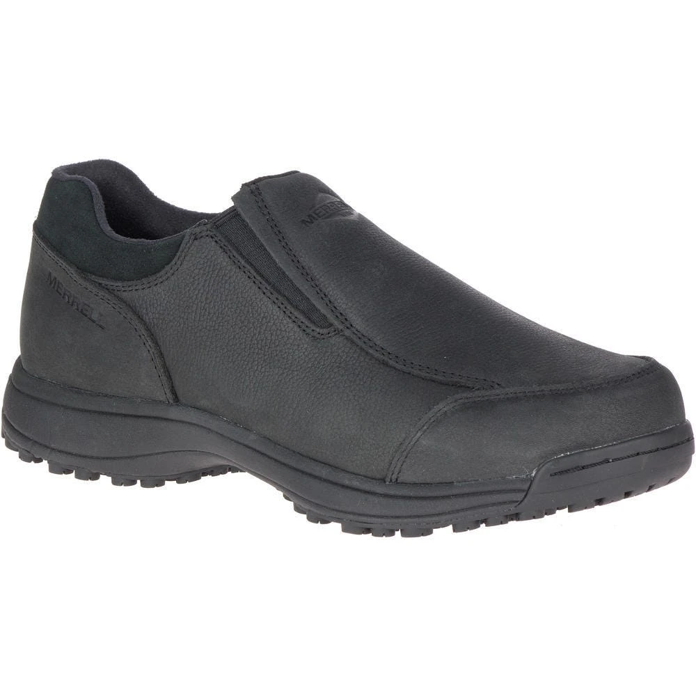 Merrell Shoes: Men's J77707 Black Sutton Moc AC Pro Slip Resistant Work Shoe 7 Merrell Shoes: Men's J77707 Black Sutton Moc AC Pro Slip Resistant Work Shoe - Image 5