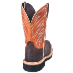 Justin Boots: Men's SE4561 Steel Toe EH Stampede Cowboy Work Boots -Work Shoe Store justin 4561 090 b 01