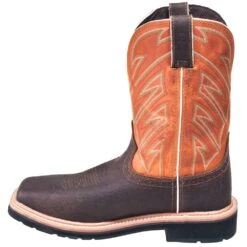 Justin Boots: Men's SE4561 Steel Toe EH Stampede Cowboy Work Boots -Work Shoe Store justin 4561 090 i 01