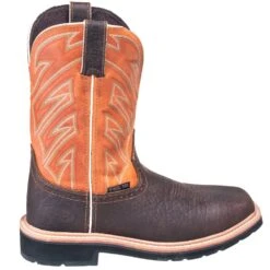 Justin Boots: Men's SE4561 Steel Toe EH Stampede Cowboy Work Boots -Work Shoe Store justin 4561 090 o 01