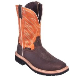 Justin Boots: Men's SE4561 Steel Toe EH Stampede Cowboy Work Boots -Work Shoe Store justin 4561 090 p 01