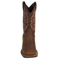 Justin Boots: Men's 7222 Dark Brown 11-Inch Chet Cowboy Boots -Work Shoe Store justin 7222 f 01