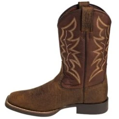 Justin Boots: Men's 7222 Dark Brown 11-Inch Chet Cowboy Boots -Work Shoe Store justin 7222 i 01