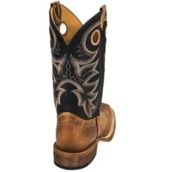Justin Boots: BR740 Men's Brown Leather Caddo Cowboy Boots -Work Shoe Store justin br740 b 01