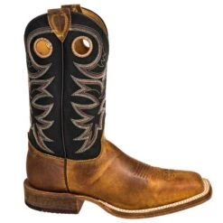 Justin Boots: BR740 Men's Brown Leather Caddo Cowboy Boots -Work Shoe Store justin br740 o 01