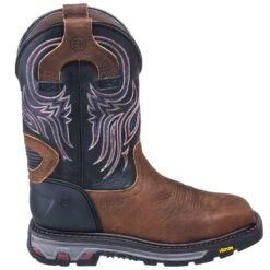 Justin Boots: Men's WK2104 Steel Toe EH Cowboy Work Boots -Work Shoe Store justin wk2104 o 01