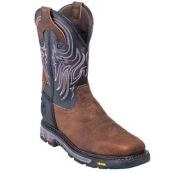 Justin Boots: Men's WK2104 Steel Toe EH Cowboy Work Boots -Work Shoe Store justin wk2104 p 01