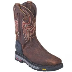 Justin Boots: Men's WK2111 Square Steel Toe Waterproof Commander X5 Pull-On Work Boots 11 Justin Boots: Men's WK2111 Square Steel Toe Waterproof Commander X5 Pull-On Work Boots -Work Shoe Store justin wk2111 p 01