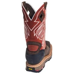 Justin Boots: Men's WK2115 Waterproof Steel Toe EH Dark Chestnut Pull-On Boots 15 Justin Boots: Men's WK2115 Waterproof Steel Toe EH Dark Chestnut Pull-On Boots -Work Shoe Store justin wk2115 b 01