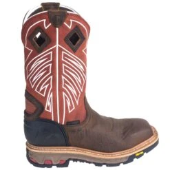 Justin Boots: Men's WK2115 Waterproof Steel Toe EH Dark Chestnut Pull-On Boots 12 Justin Boots: Men's WK2115 Waterproof Steel Toe EH Dark Chestnut Pull-On Boots -Work Shoe Store justin wk2115 o 01