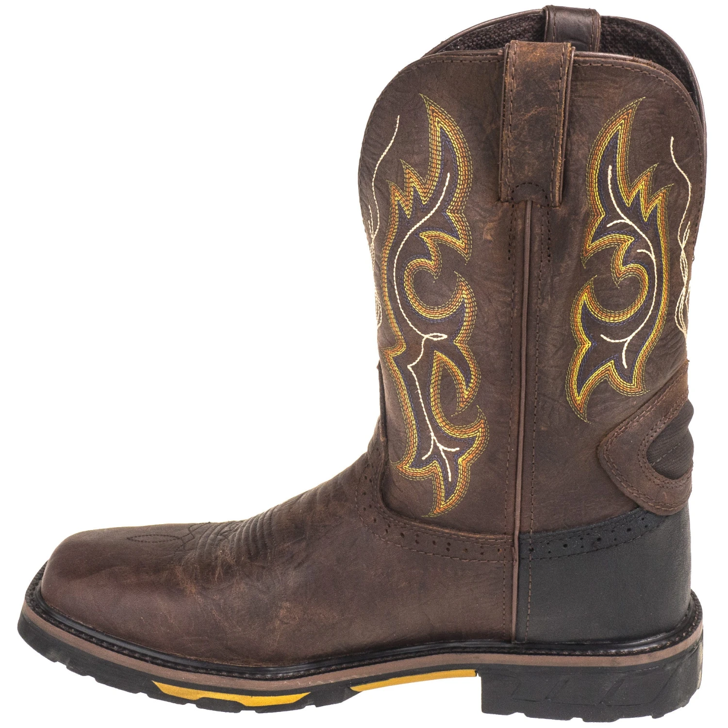 Justin Boots: Men's SE4624 Rustic Barnwood Hybred EH Cowboy Boots 7 Justin Boots: Men's SE4624 Rustic Barnwood Hybred EH Cowboy Boots - Image 5