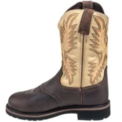 Justin Boots: Men's SE4661 Brown Stampede Steel Toe Cowboy Boots -Work Shoe Store justin wk4661 i 01