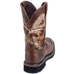 Justin Boots: Men's SE4676 RealTree Square Toe Cowboy Boots -Work Shoe Store justin wk4676 b 01