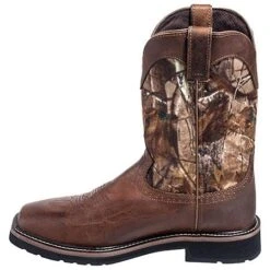 Justin Boots: Men's SE4676 RealTree Square Toe Cowboy Boots -Work Shoe Store justin wk4676 i 01