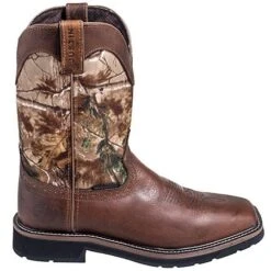 Justin Boots: Men's SE4676 RealTree Square Toe Cowboy Boots -Work Shoe Store justin wk4676 o 01