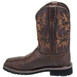 Justin Boots: Men's Steel Toe SE4690 Waterproof Stampede Work Boots -Work Shoe Store justin wk4690 i 01