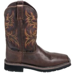 Justin Boots: Men's Steel Toe SE4690 Waterproof Stampede Work Boots -Work Shoe Store justin wk4690 o 01