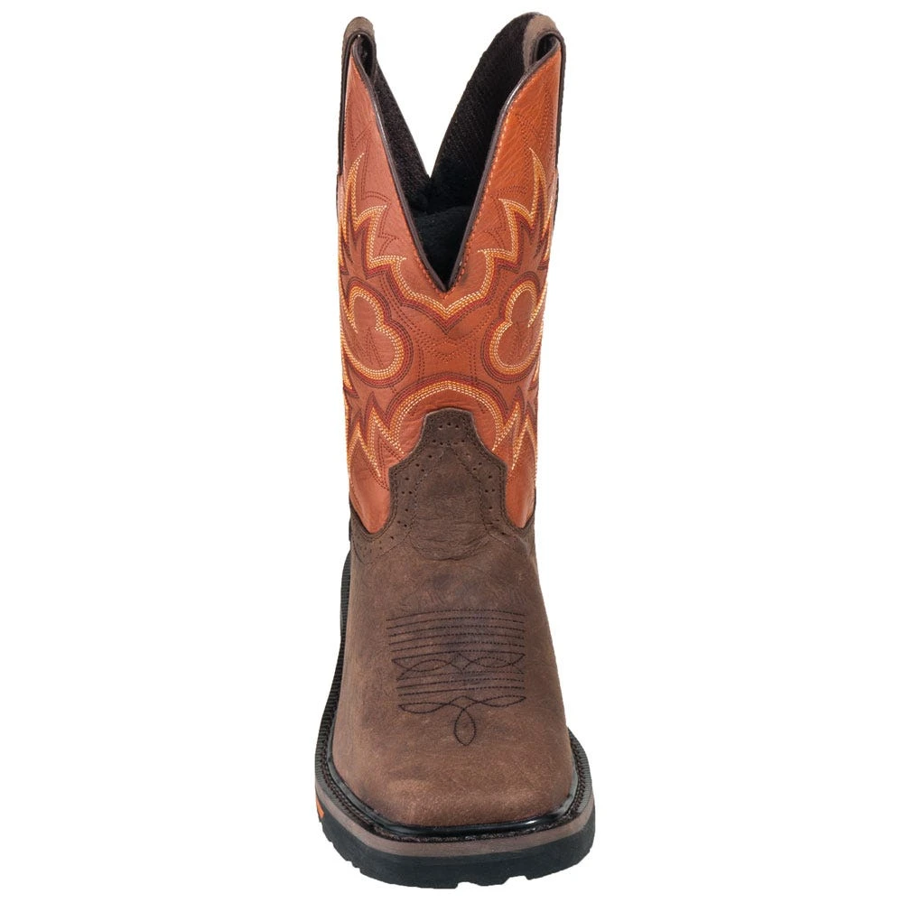 Justin Boots: Men's SE4944 Two Tone Leather EH Cowboy Work Boots 8 Justin Boots: Men's SE4944 Two Tone Leather EH Cowboy Work Boots - Image 6
